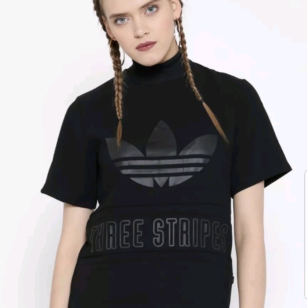 ADIDAS high neck triefold short sleeve shirt